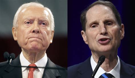 Orrin Hatch Ron Wyden Trade Barbs Over Possible Medicaid Cuts