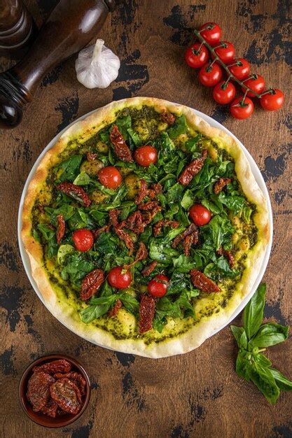 Premium Photo A Sliced Portion Of Spinach And Tomatoes Pies Quiche