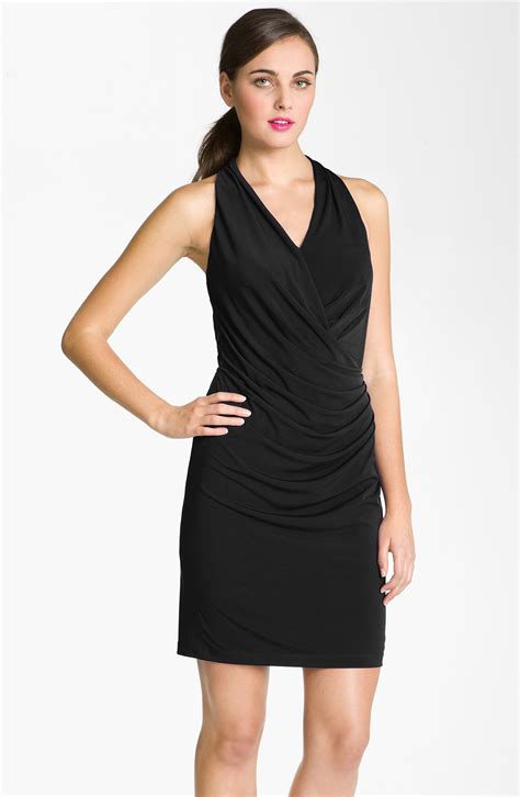 Suzi Chin For Maggy Boutique Ruched Racer Back Jersey Dress Nordstrom