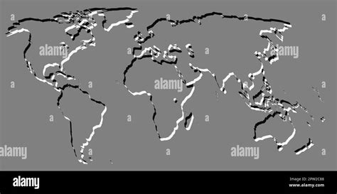 Top Imagen Planisferio Con Placas Tectonicas En Blanco Y Negro Hot