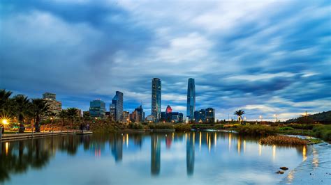 🔥 Download Image Santiago Chile Sky Rivers Evening Cities Houses By