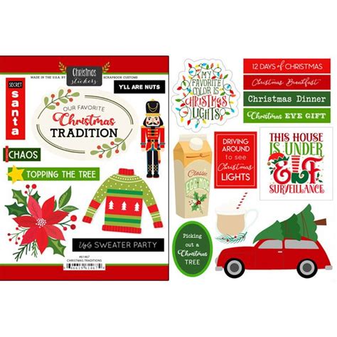 Scrapbook Customs Christmas Traditions Stickers 646619614674