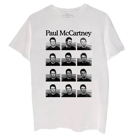 Pm Multi Face T Shirt Shop The Paul Mccartney Merch Official Store