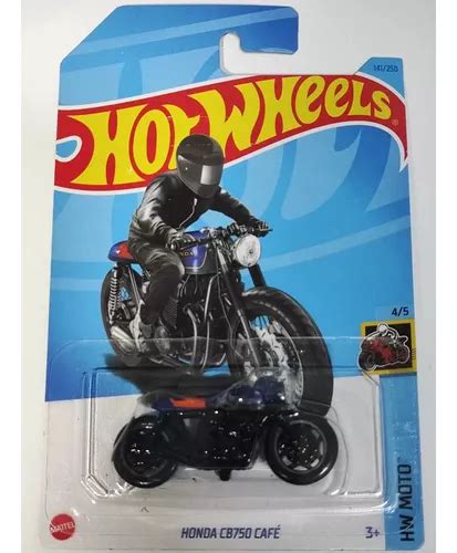 Moto Hot Wheels Honda Cb Café Hkg Azul Royal C
