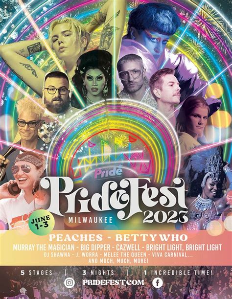 Milwaukee Pride Inc Announces Pridefest 2023 Headliners Shepherd Express