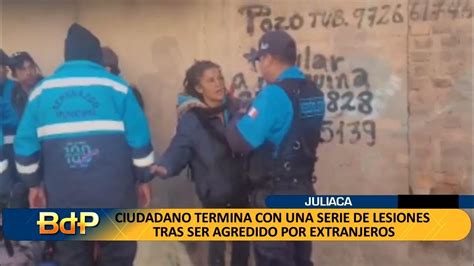 Extranjeros Ciudadano Termina Con Una Serie De Lesiones Tras Ser