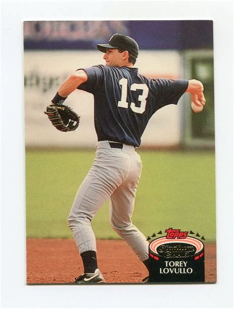 1992 Stadium Club Baseball #809 Torey Lovullo - New York Yankees