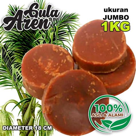 Jual Gula Aren Alami Ukuran Jumbo Berat Kg Gula Aren Asli