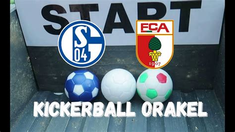 Schalke Augsburg 28 Spieltag 2021 Kickerball Orakel Marble Race