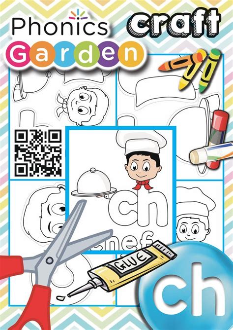Ch Letter Craft Chef Digraph Phonics Garden Letter A Crafts
