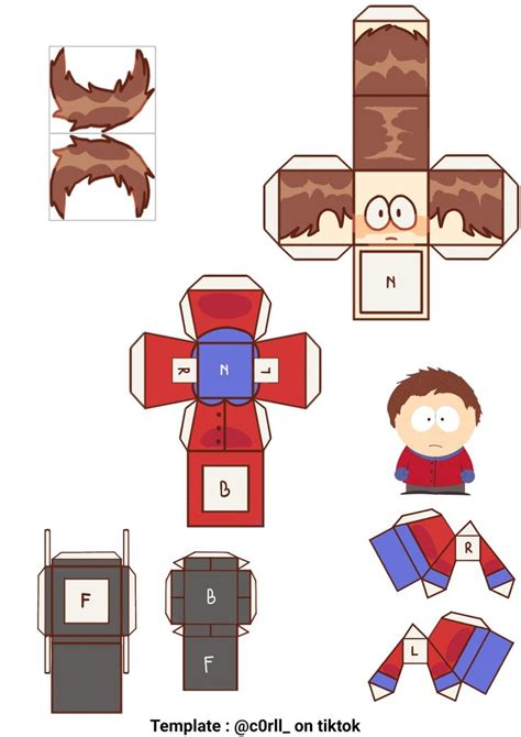 Clyde Donovan Papercraft South Park Characters Paper Doll Template