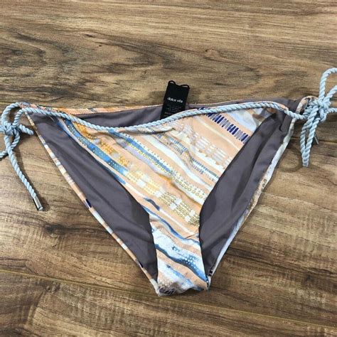 Dolce Vita Bikini Swim Bottom Women Size L Peach Depop