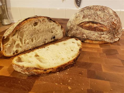 First Real Success With Sourdough Baked In A Lodge Combo Cooker Glamor Shots In The Comments