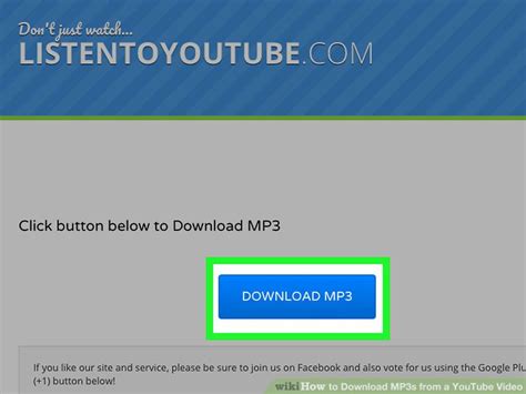 3 Ways To Download Mp3s From A Youtube Video Wikihow