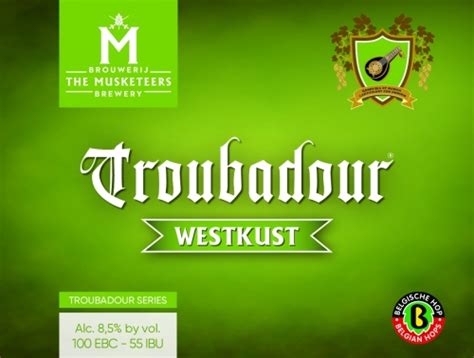 Troubadour Westkust Brouwerij The Musketeers Untappd