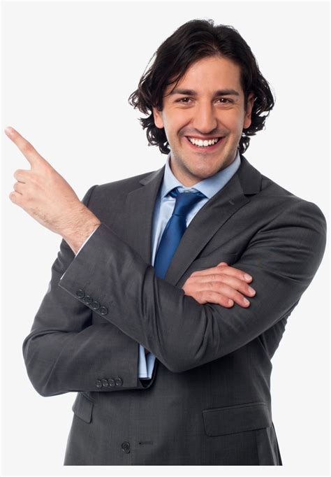 Men Pointing Left Png Image Man In Suit Pointing Png Image