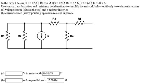 Solved In The Circuit Below R1 8 5 Ohm R2 6 Ohm R3 Chegg