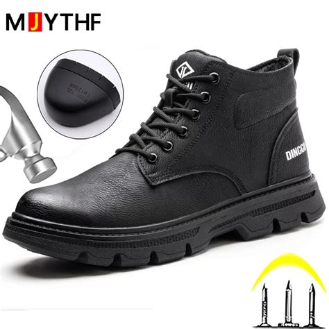 Botas De Trabajo Impermeables Para Hombres Zapatos De Seguridad Con