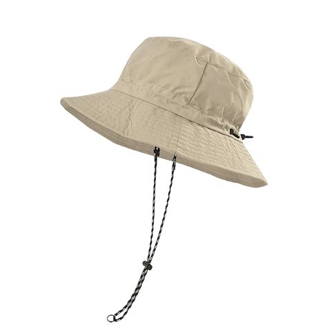 Waterproof Bucket Hat For Women And Men With Chin Strap Quick Dry