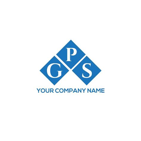 Gps Letter Logo Design On White Background Gps Creative Initials