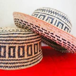 Jual Topi Rotan Topi Anyaman Rotan Topi Bundar Topi Pet Khas Dayak