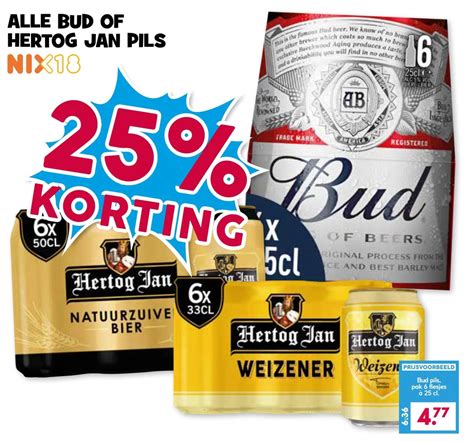 Alle Bud Of Hertog Jan Pils Aanbieding Bij Boon S Markt