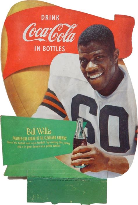 1953 Cleveland Browns Coca Cola Cardboard Ad Displays 2