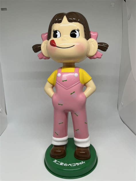 【未使用に近い】1円 美品 ペコちゃん 首振り 首振り人形 Fujiya 不二家ペコちゃん ピーチ柄の落札情報詳細 ヤフオク落札価格検索