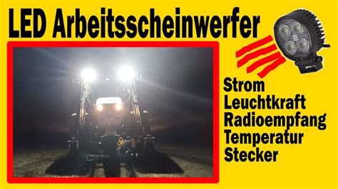 Led Arbeitsscheinwerfer Youtube