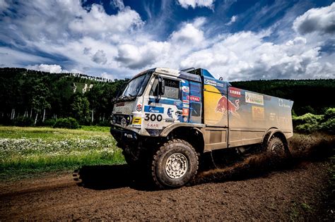 Vehicle Rally Racing Kamaz Truck Dakar Rally Desert Hd Wallpaper