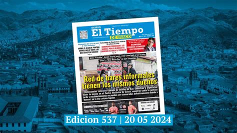 Diario El Tiempo De Cusco Edici N Lunes Diario El