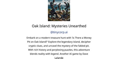 Oak Island: Mysteries Unearthed GPTs features and functions, examples ...