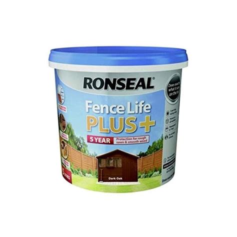 Ronseal Fence Life Plus Dark Oak Gw Leaders