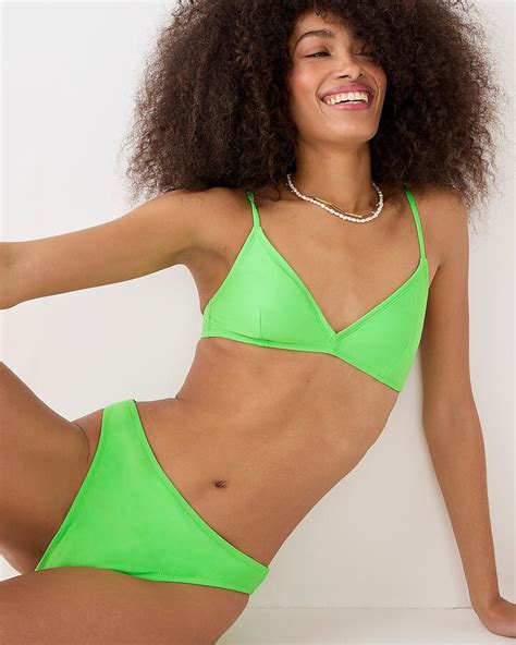 J Crew High Rise Cheeky Bikini Bottom Shopstyle Two Piece Swimsuits