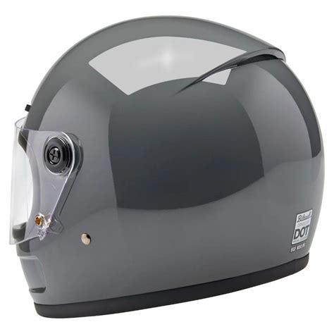 Casque Int Gral Gringo Sv Biltwell Gloss Storm Grey Modif Moto