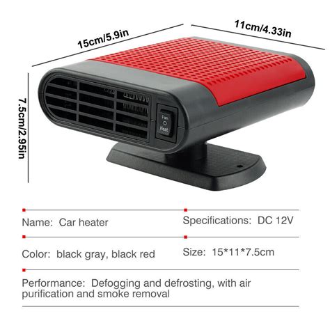 W Electric Car Heater Heating Fan Defogger Defroster Demister