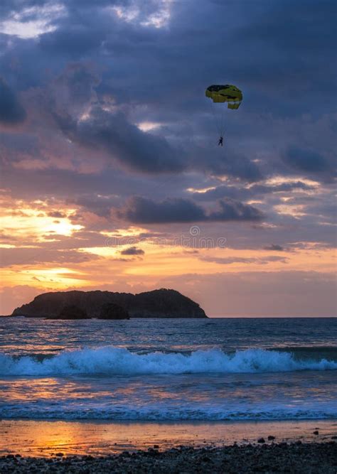 Sunset In Manuel Antonio Costa Rica Stock Photo Image Of Ripple