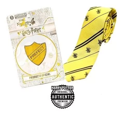 Hufflepuff Corbata Pin Harry Potter Original Licencia Warn MercadoLibre