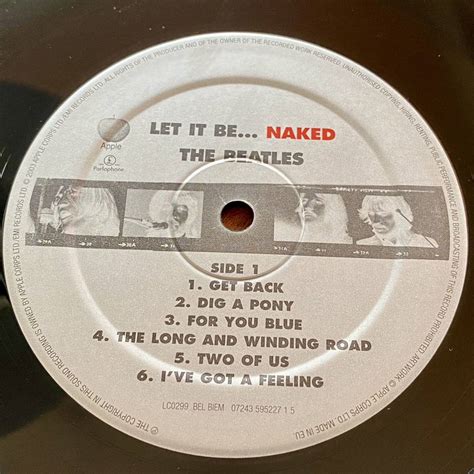 Beatles LET IT BE Naked EU アナログ LP レコード ビートルズ レット イット ビー THE BEATLES