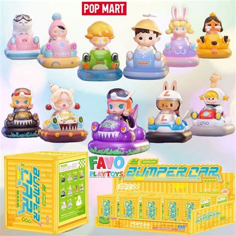 Pop Mart X Popcar Bumper Car Series Blindbox Pop Car Figure Set