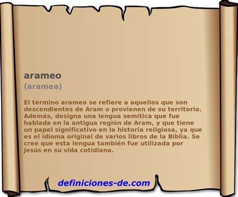 Significado De Arameo Aramea