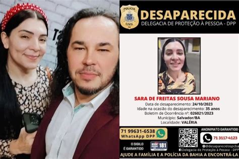 Marido De Sara Mariano Preso Na Bahia Postou Foto Do Desaparecimento