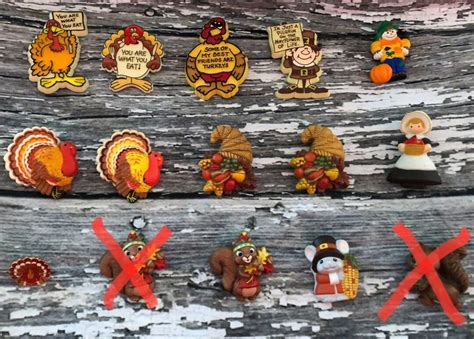Vintage Hallmark Thanksgiving Pins Etsy