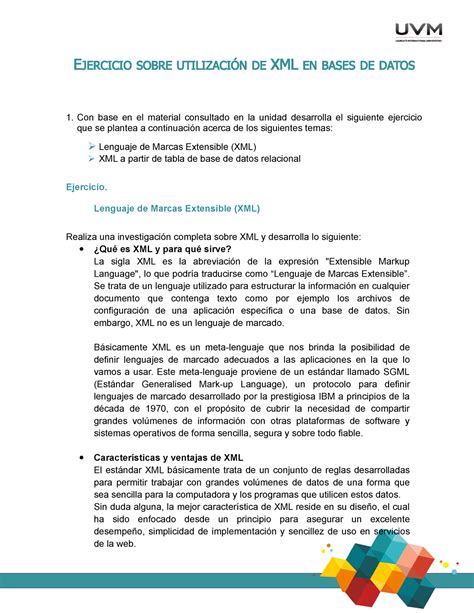 Actividad 1 Bases De Datos Avanzada Ejercicio Sobre UtilizaciÓn De