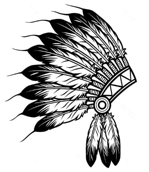 Native American Headdress Drawing | Free download on ClipArtMag