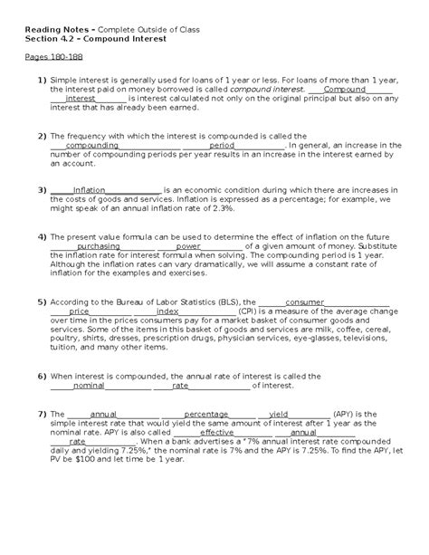 Section 42 Updated Chapter 4 Part 2 Math Notes Reading Notes