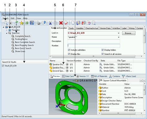 Solidworks Pdm Search Interface Solidworks Pdm Help