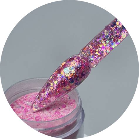 Nail Supply Perth Acrylic Glitter Powders Light Pink