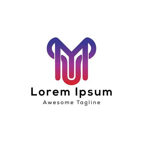 Mi Letra Icono Logo Diseño 34369884 Vector En Vecteezy