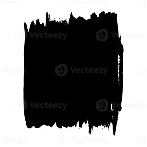 Black Ink Paint Brush Stroke 35704048 Png